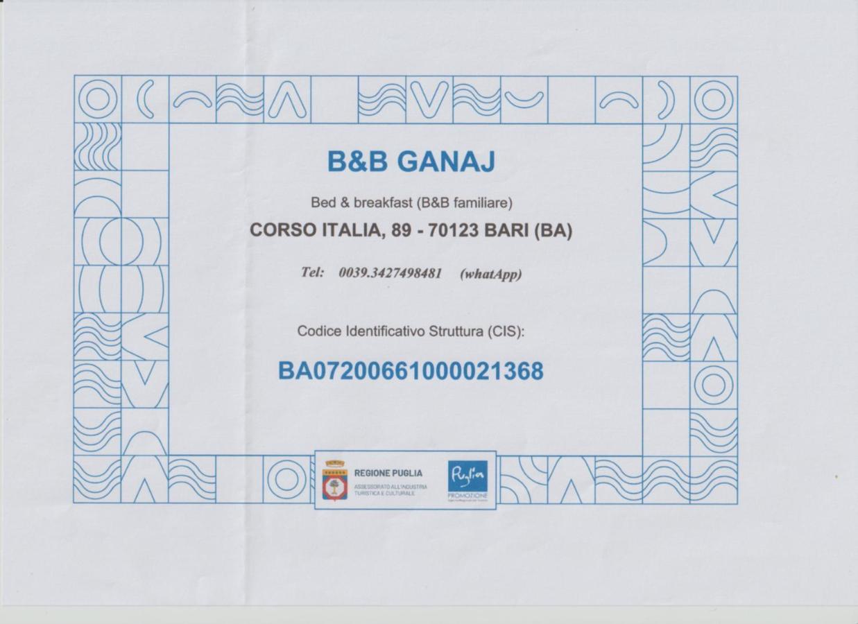 B&B Ganaj La Terrazza Di Ganaj Bari Buitenkant foto